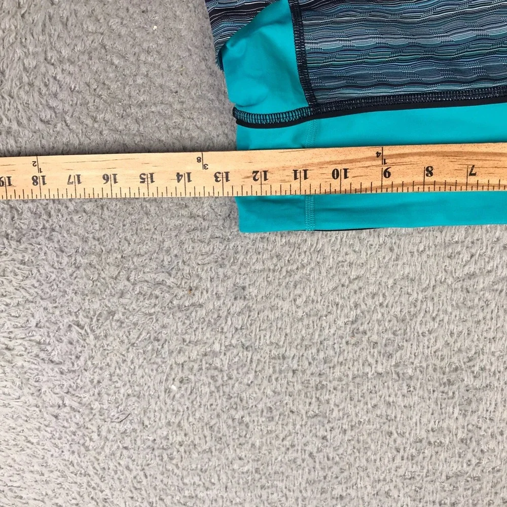 Lululemon Pace‎ Rival Crop Leggings Womens 4 Space Dyed Blue Pockets 23